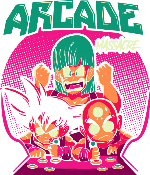 arcade massacre krillin vs gouku anime